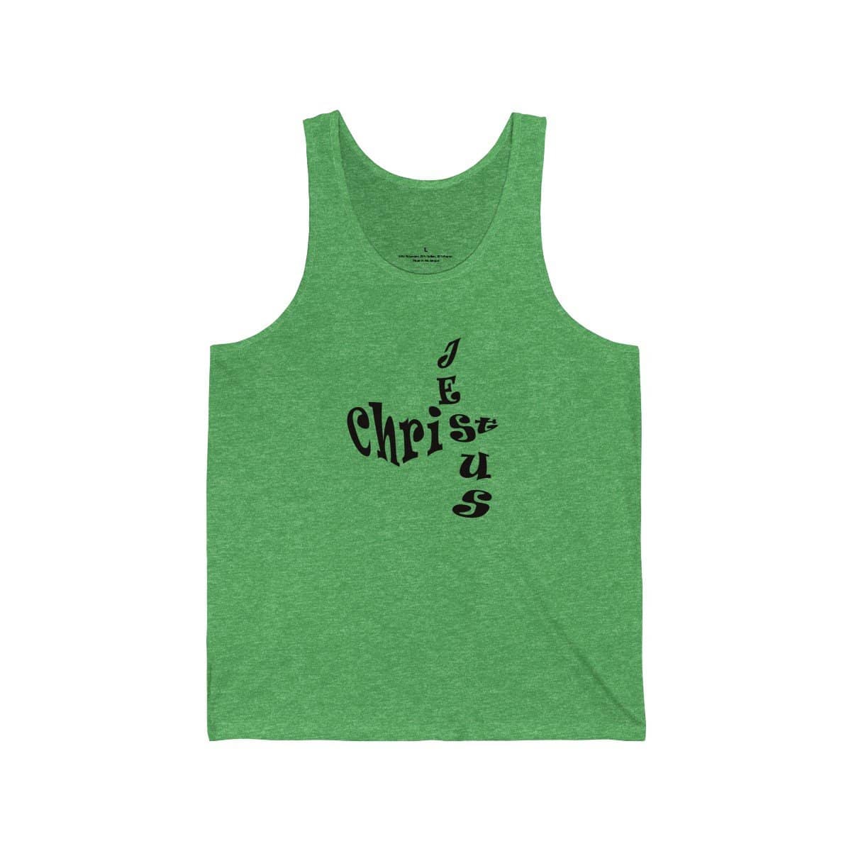 Bella & Canvas 3480 Jersey Tank "Jesus Christ" in 17 Colors and 6 Sizes (3556781949028)