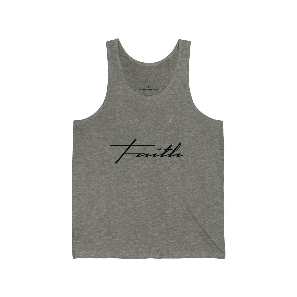 Bella & Canvas 3480 Jersey Tank "Faith" in 17 Colors and 6 Sizes (3323161673828)
