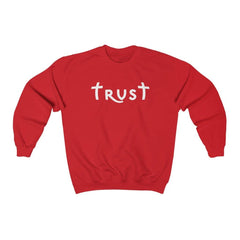 Heavy Blend™ Crewneck Sweatshirt "Trust" white font (4752275112030)