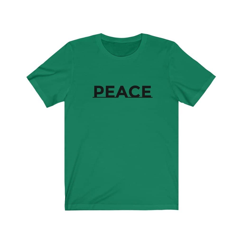 Bella & Canvas Short Sleeve Tee "Peace" black font b (4771810312286)