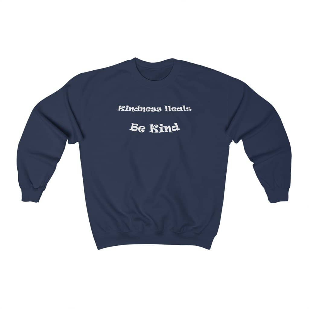 Heavy Blend™ Crewneck Sweatshirt "Be Kind" in 7 Colors and 8 Sizes (4453363581022)