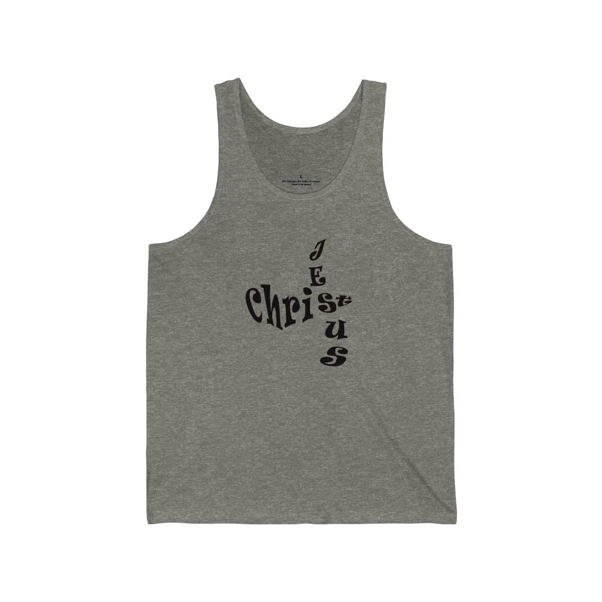 Bella & Canvas 3480 Jersey Tank "Jesus Christ" in 17 Colors and 6 Sizes (3556781949028)