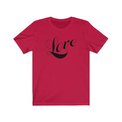 Bella & Canvas Short Sleeve Tee "Love" black font (4735089901662)