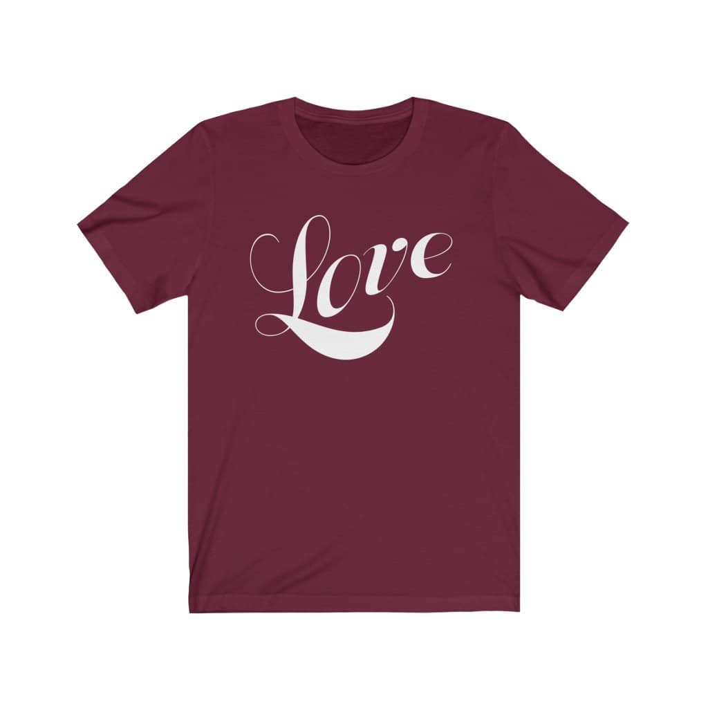 Bella & Canvas Short Sleeve Tee "Love" (4734351442014)