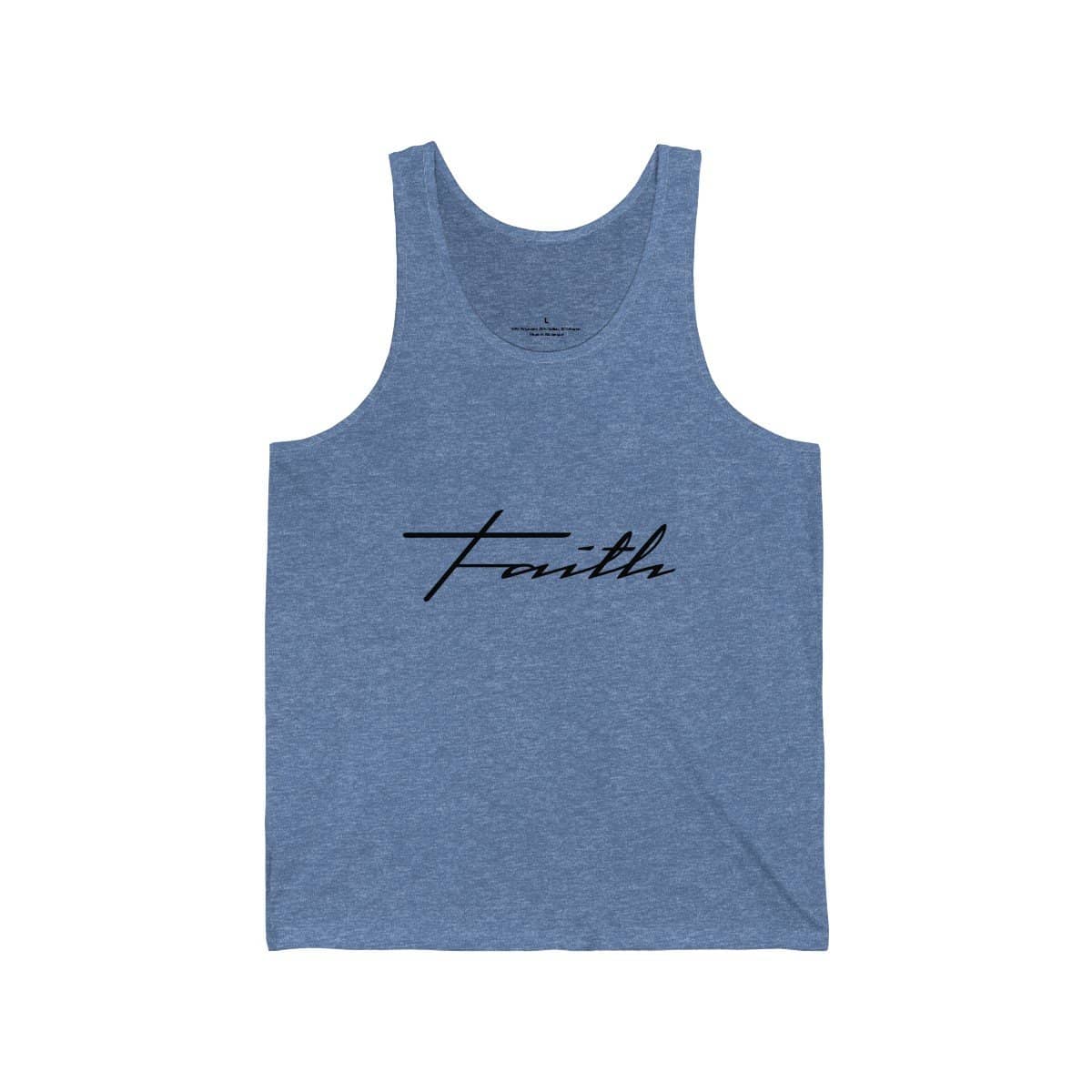 Bella & Canvas 3480 Jersey Tank "Faith" in 17 Colors and 6 Sizes (3323161673828)