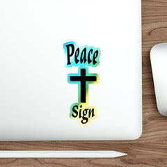 Holographic Die-cut Stickers "Peace Sign"