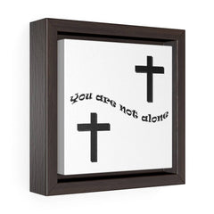 Square Framed Premium Gallery Wrap Canvas "Alone" (4556429459550)