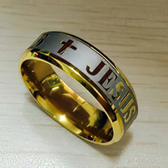 Jesus Stainless Steel Rings in 5 Styles Ships Free from the USA (3940338565214)
