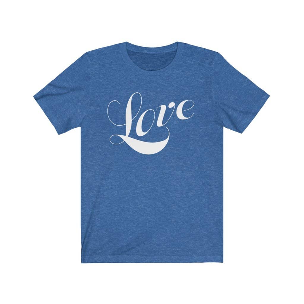 Bella & Canvas Short Sleeve Tee "Love" (4734351442014)