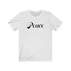 Bella & Canvas Short Sleeve Tee "Peace" black font (4766738088030)