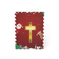 Folded Greeting Cards "Merry Christmas" (1, 10, 30, and 50pcs)