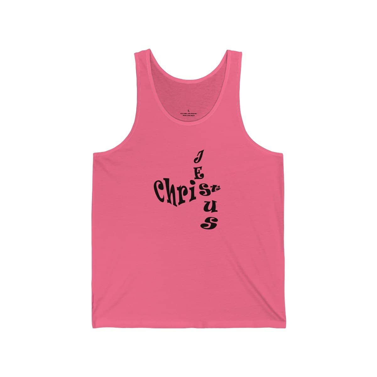 Bella & Canvas 3480 Jersey Tank "Jesus Christ" in 17 Colors and 6 Sizes (3556781949028)