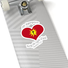Kiss-Cut Stickers "Superpower" in White or Transparent (3506855182436)