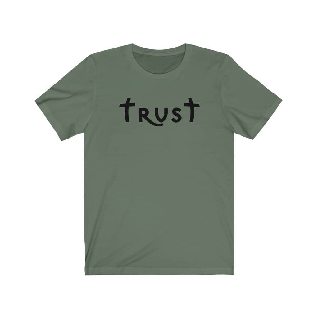 Bella & Canvas Short Sleeve Tee "Trust" black font (4770787754078)
