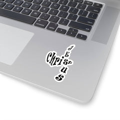 Kiss-Cut Stickers "Jesus Christ" in Transparent or White in 4 Sizes (3575915872356)