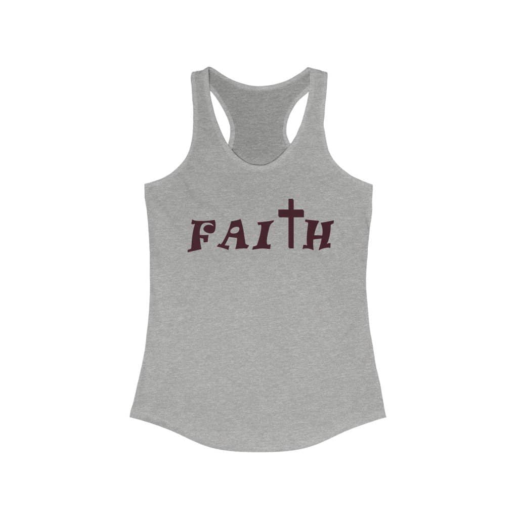 Next Level Ideal Racerback Tank "Faith" 2 (4623556575326)