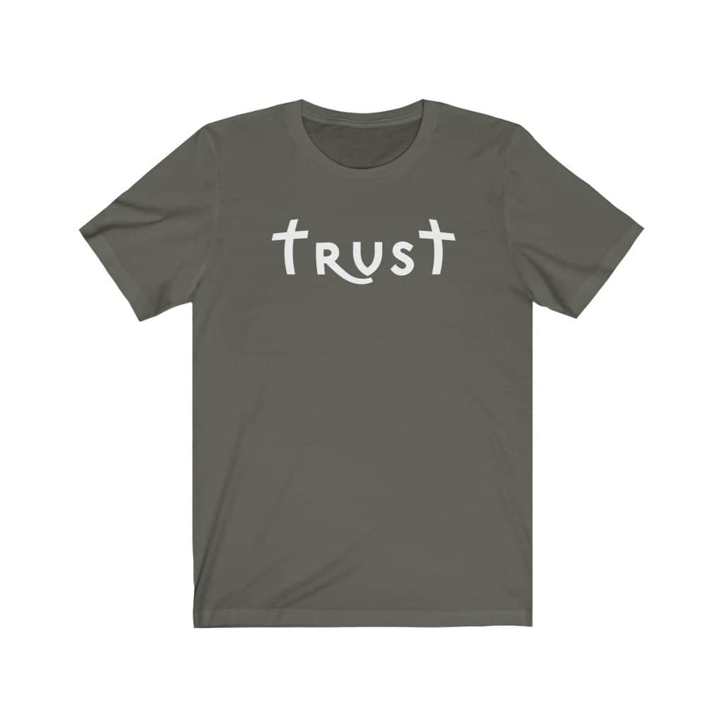 Bella & Canvas Short Sleeve Tee "Trust" white font (4771110781022)