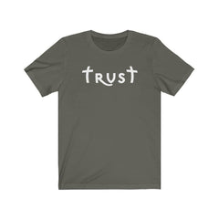 Bella & Canvas Short Sleeve Tee "Trust" white font (4771110781022)