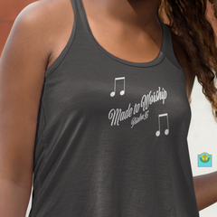 Tri-Blend Racerback Tank "Made to Worship"
