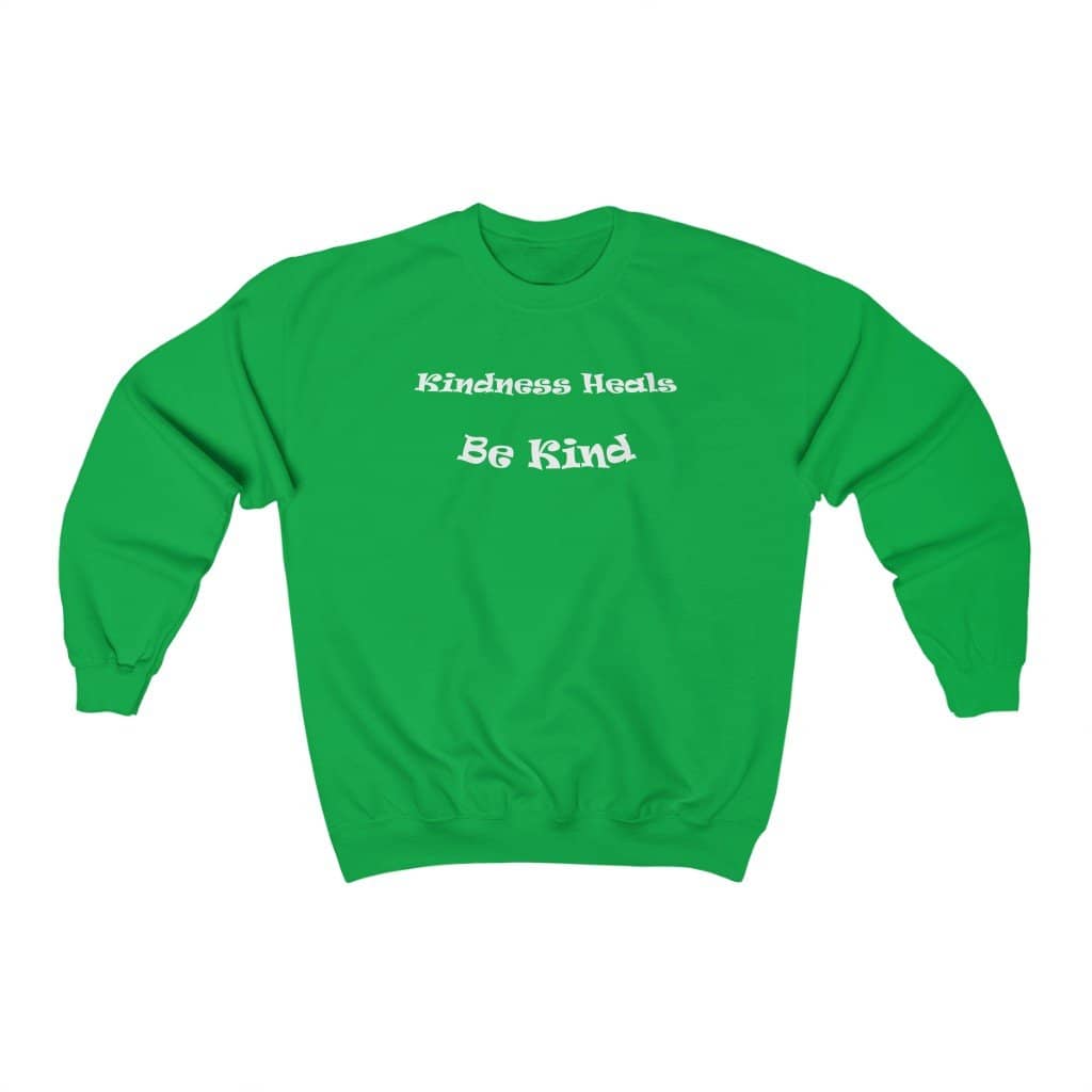 Heavy Blend™ Crewneck Sweatshirt "Be Kind" in 7 Colors and 8 Sizes (4453363581022)