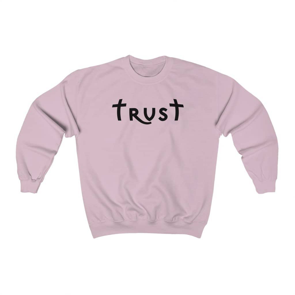 Heavy Blend™ Crewneck Sweatshirt "Trust" black font (4757053472862)