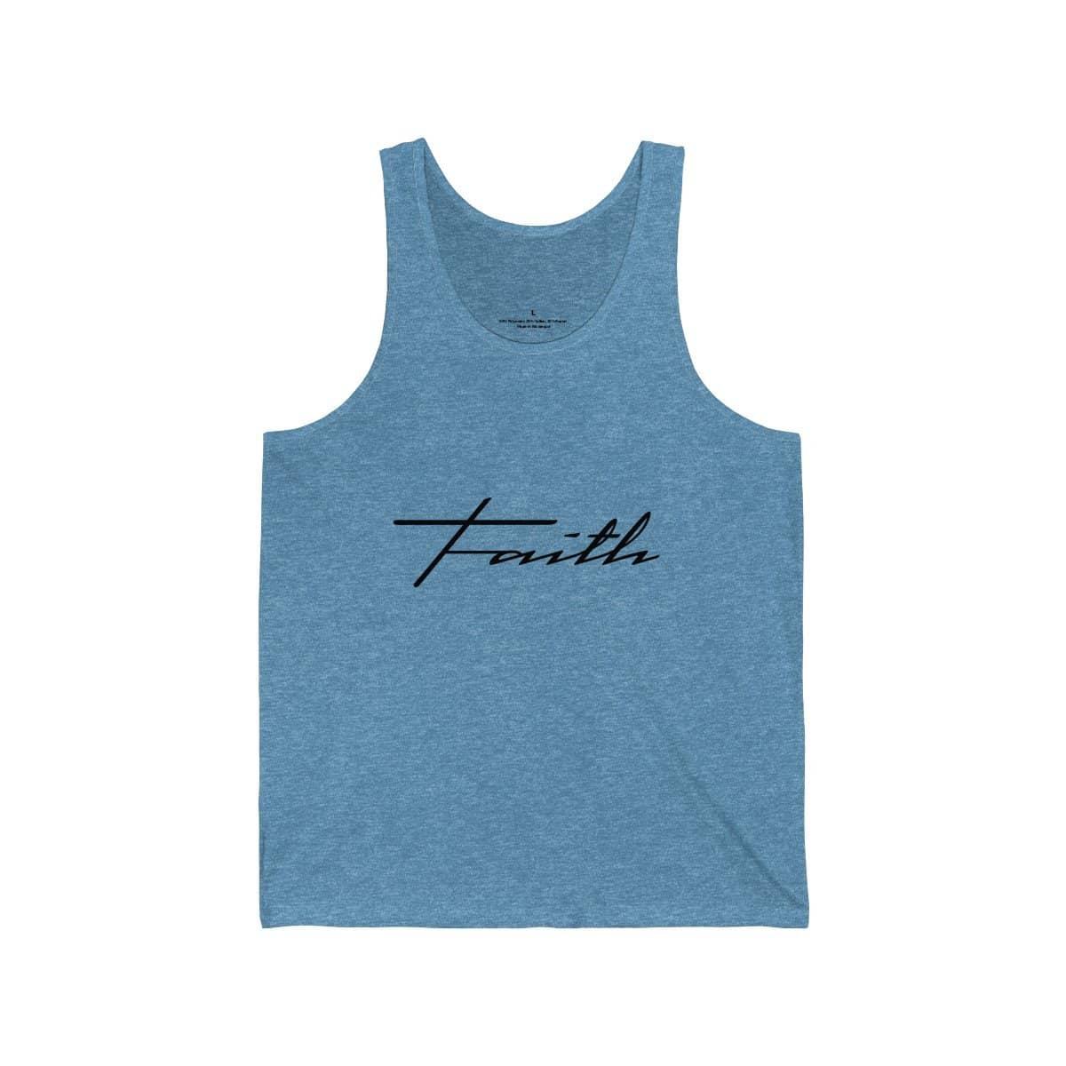 Bella & Canvas 3480 Jersey Tank "Faith" in 17 Colors and 6 Sizes (3323161673828)