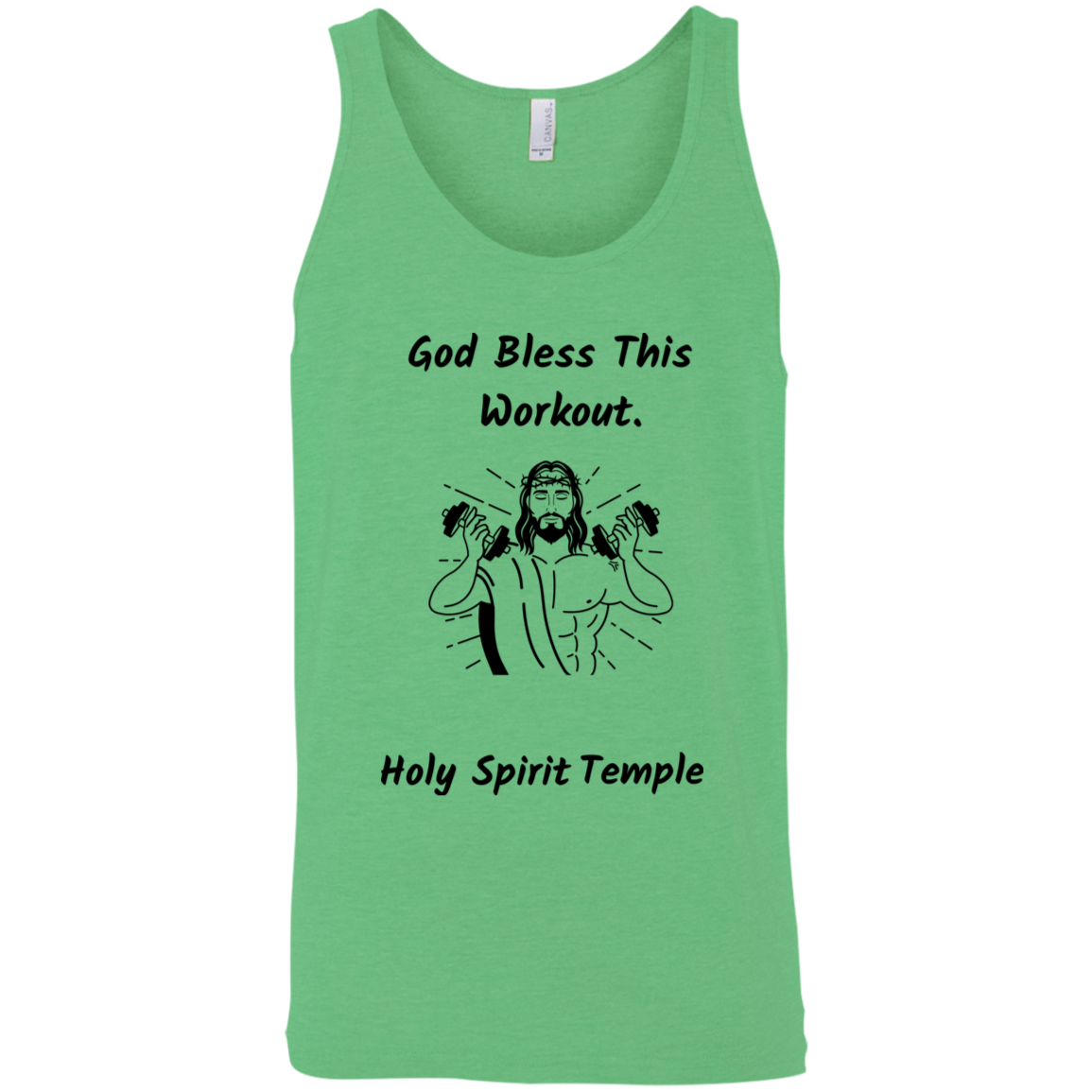 3480 Bella + Canvas Unisex Tank God Bless This Workout 14 colors/6 Sizes Tank Top (2953798582372)