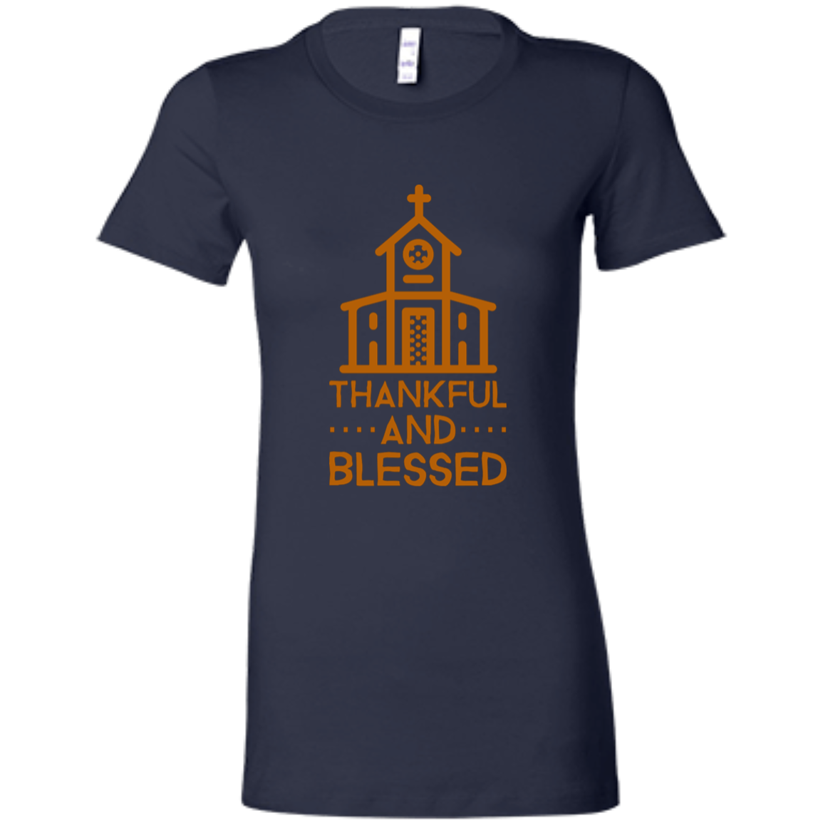 6004 Bella + Canvas Ladies Favorite T-Shirt Thankful and Blessed 10 Colors 5 Sizes T-Shirts (3010787639396)