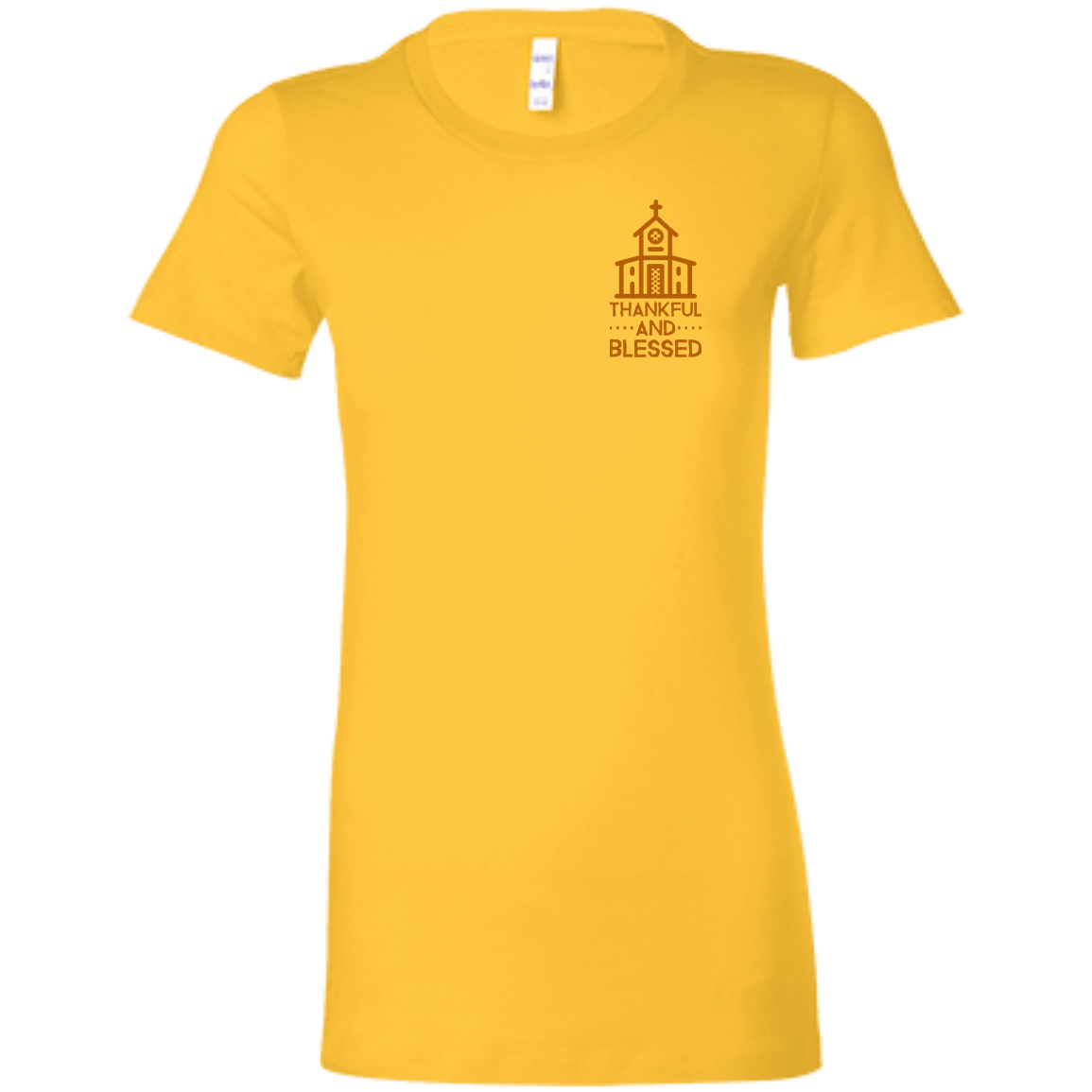 6004 Bella + Canvas Ladies Favorite T-Shirt Thankful and Blessed 10 Colors 5 Sizes T-Shirts (3010795667556)