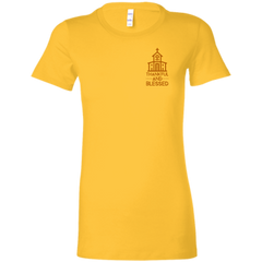 6004 Bella + Canvas Ladies Favorite T-Shirt Thankful and Blessed 10 Colors 5 Sizes T-Shirts (3010795667556)