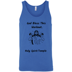 3480 Bella + Canvas Unisex Tank God Bless This Workout 14 colors/6 Sizes Tank Top (2953798582372)