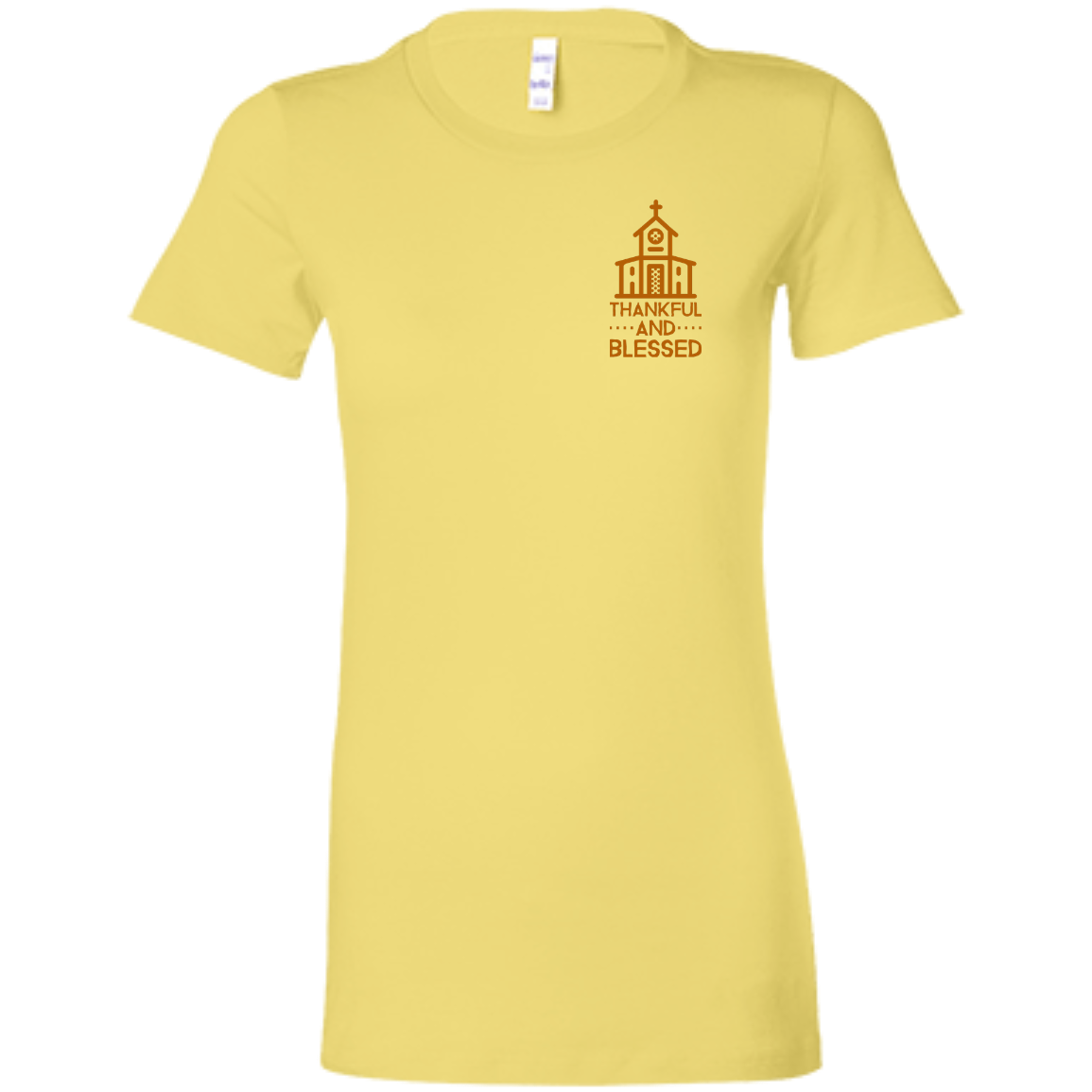 6004 Bella + Canvas Ladies Favorite T-Shirt Thankful and Blessed 10 Colors 5 Sizes T-Shirts (3010795667556)