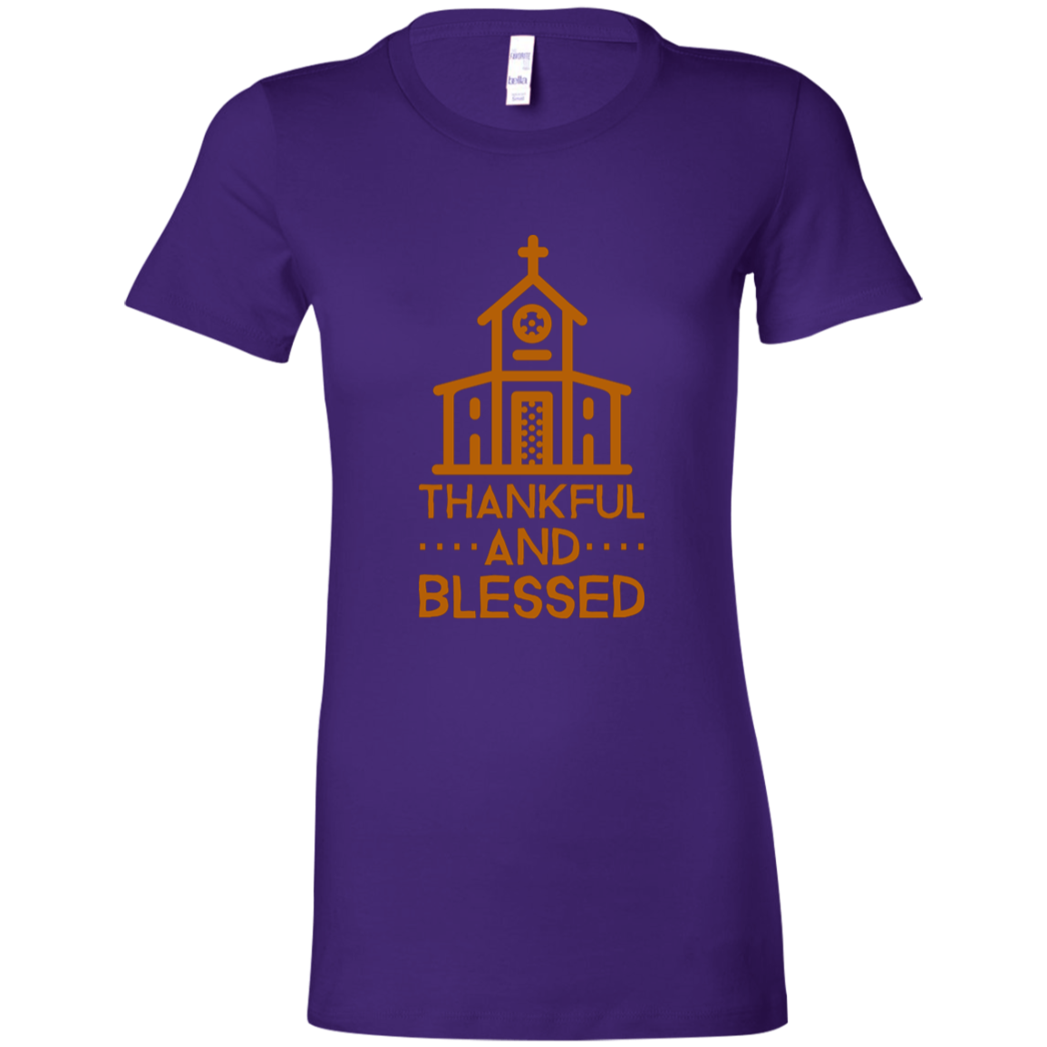 6004 Bella + Canvas Ladies Favorite T-Shirt Thankful and Blessed 10 Colors 5 Sizes T-Shirts (3010787639396)