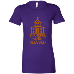 6004 Bella + Canvas Ladies Favorite T-Shirt Thankful and Blessed 10 Colors 5 Sizes T-Shirts (3010787639396)