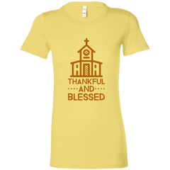 6004 Bella + Canvas Ladies Favorite T-Shirt Thankful and Blessed 10 Colors 5 Sizes T-Shirts (3010787639396)