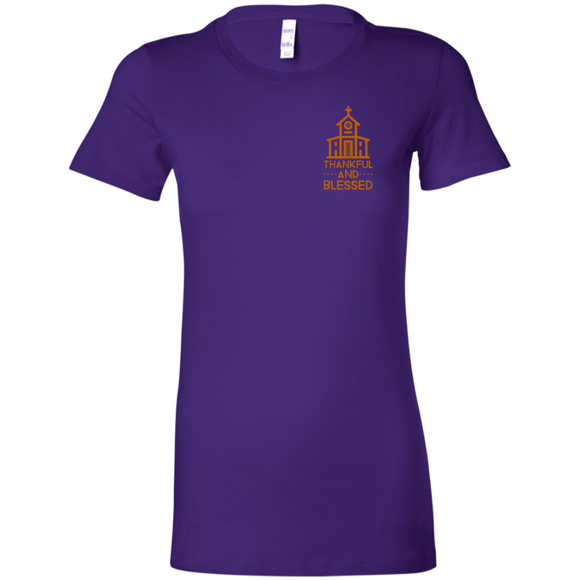 6004 Bella + Canvas Ladies Favorite T-Shirt Thankful and Blessed 10 Colors 5 Sizes T-Shirts (3010795667556)