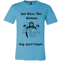 3001C Bella + Canvas T-Shirt Bless This Workout 9 Colors/8 sizes Turquoise / X-Small T-Shirts (2953788227684)