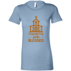 6004 Bella + Canvas Ladies Favorite T-Shirt Thankful and Blessed 10 Colors 5 Sizes Baby Blue / S T-Shirts (3010787639396)