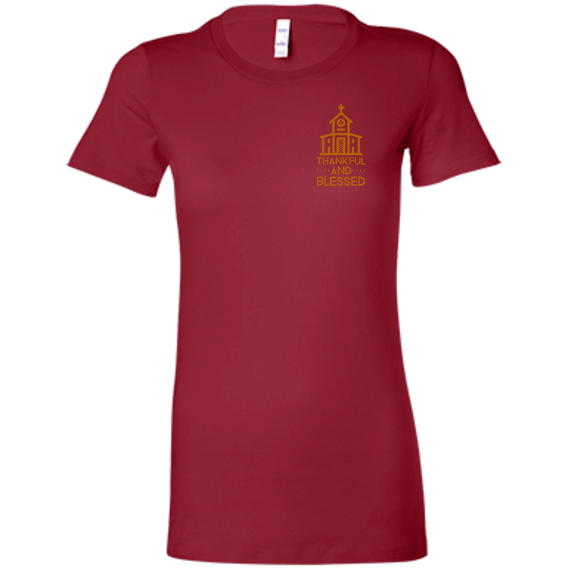 6004 Bella + Canvas Ladies Favorite T-Shirt Thankful and Blessed 10 Colors 5 Sizes T-Shirts (3010795667556)