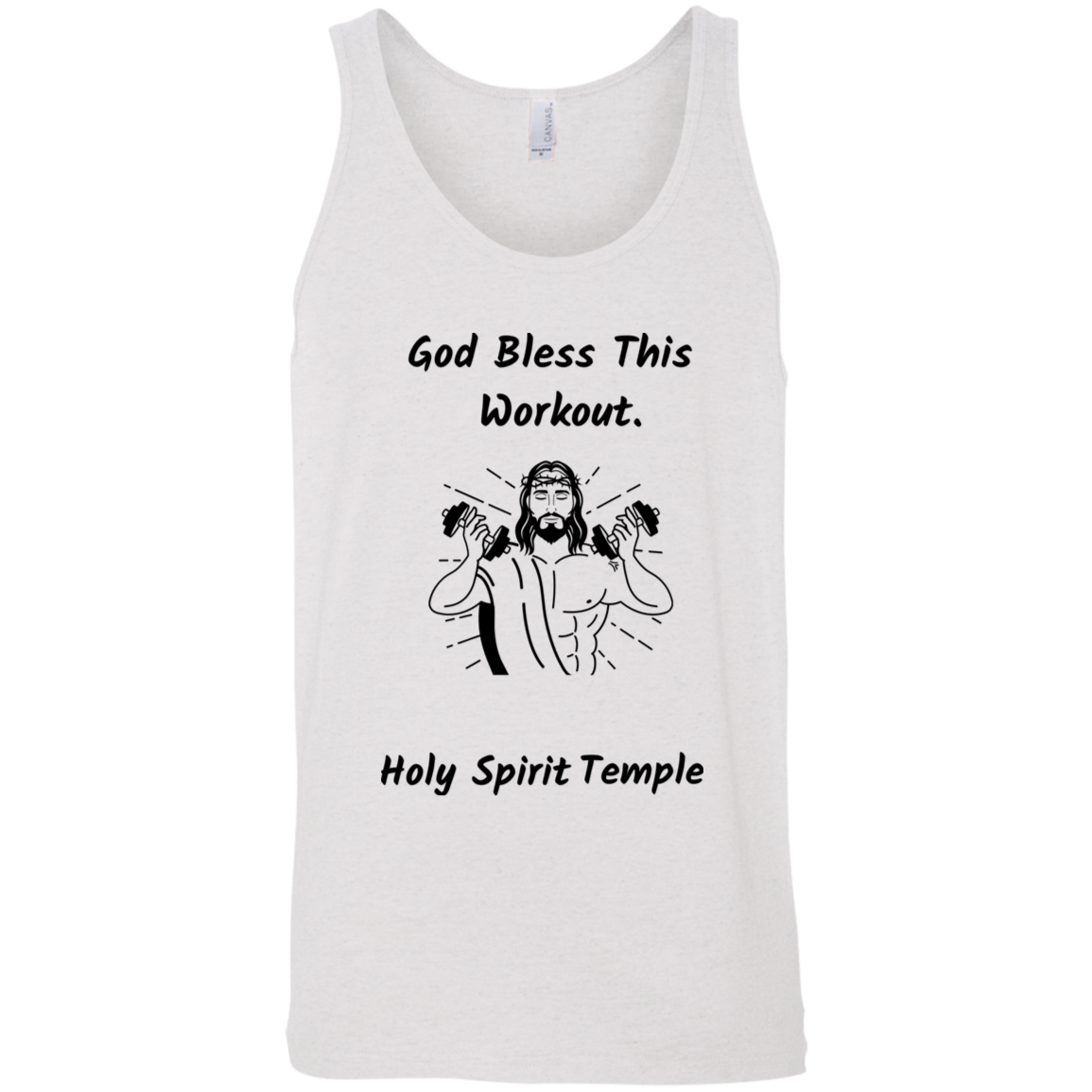 3480 Bella + Canvas Unisex Tank God Bless This Workout 14 colors/6 Sizes Tank Top (2953798582372)