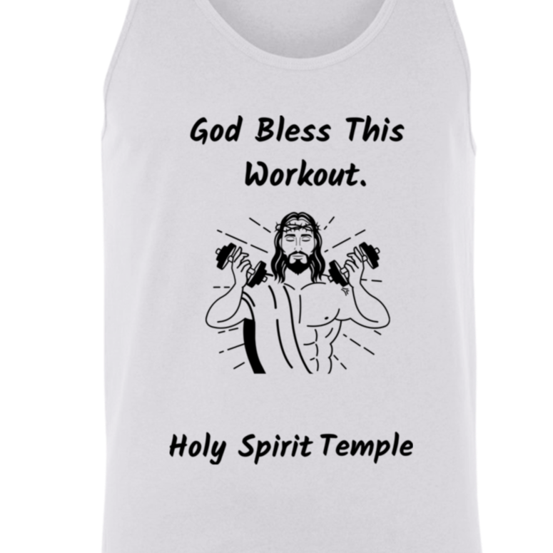 3480 Bella + Canvas Unisex Tank God Bless This Workout 14 colors/6 Sizes Tank Top (2953798582372)