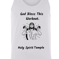 3480 Bella + Canvas Unisex Tank God Bless This Workout 14 colors/6 Sizes Tank Top (2953798582372)