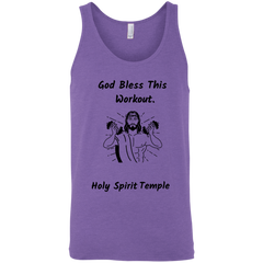 3480 Bella + Canvas Unisex Tank God Bless This Workout 14 colors/6 Sizes Tank Top (2953798582372)