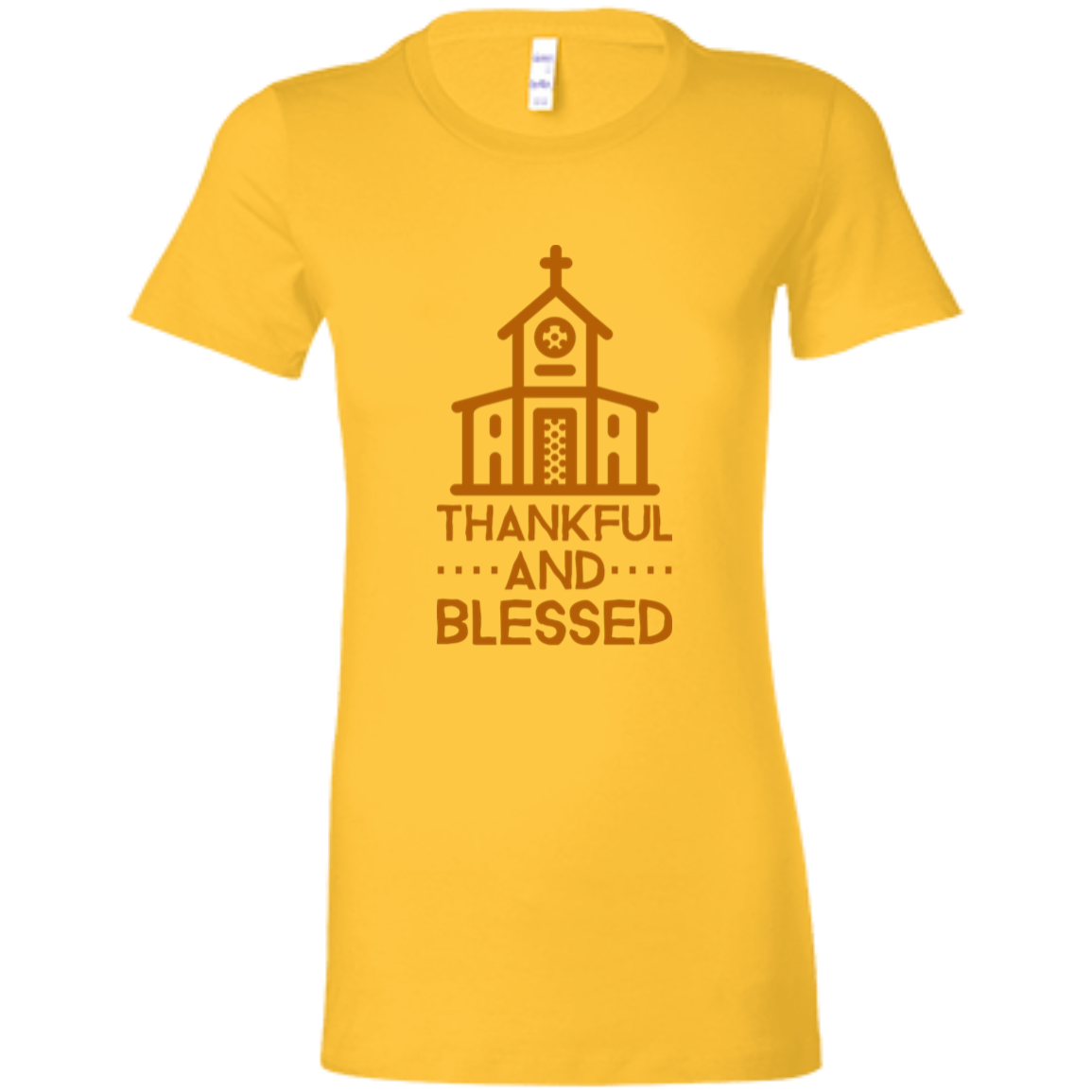 6004 Bella + Canvas Ladies Favorite T-Shirt Thankful and Blessed 10 Colors 5 Sizes T-Shirts (3010787639396)