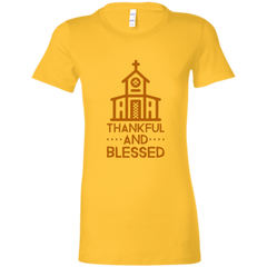 6004 Bella + Canvas Ladies Favorite T-Shirt Thankful and Blessed 10 Colors 5 Sizes T-Shirts (3010787639396)