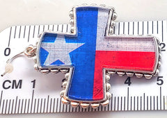 Flag Cross Earrings