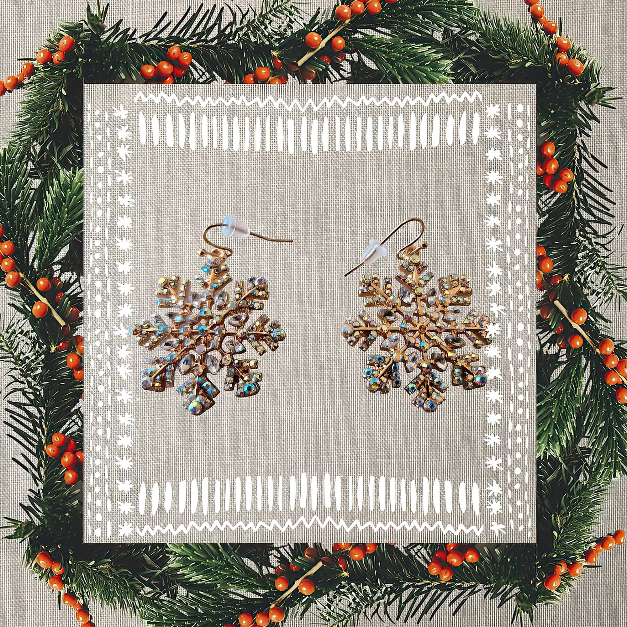 snowflake earrings