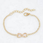 Infinity Charm Bracelet in Gold or Silver Color Free Shipping ! (4165679546462)