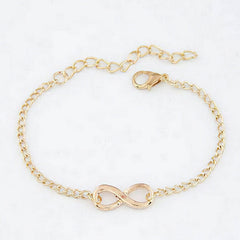 Infinity Charm Bracelet in Gold or Silver Color Free Shipping ! (4165679546462)