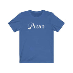 Bella & Canvas Short Sleeve Tee "Peace" white font (4767531728990)